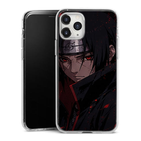Coque Itachi Uchiha Portrait Sombre Akatsuki Regard Rouge — MaCoquePerso