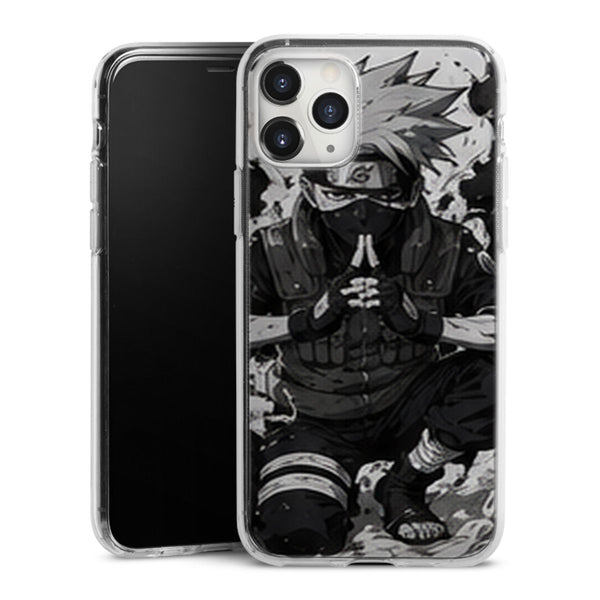 Coque Kakashi ANBU Noir Blanc Jutsu Main Ninja - coque telephone Kakashi Naruto Shippuden