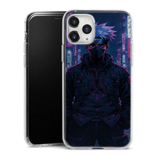 Coque Kakashi Cyberpunk Ville Neon Pluie Manga - coque telephone Kakashi Naruto Shippuden