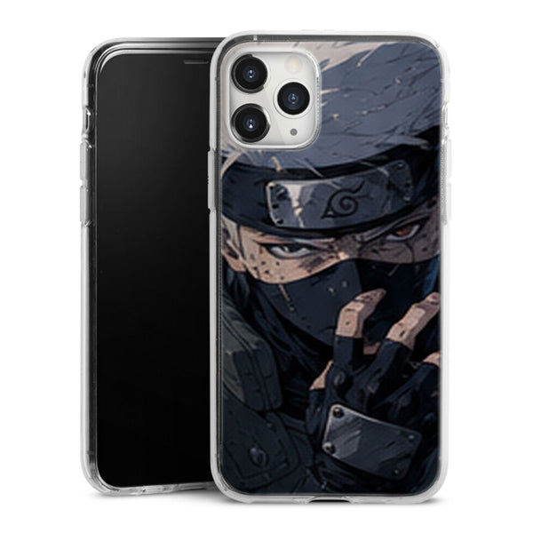 Coque Kakashi Main Jutsu Sharingan Portrait Sombre - coque telephone Kakashi Naruto Shippuden