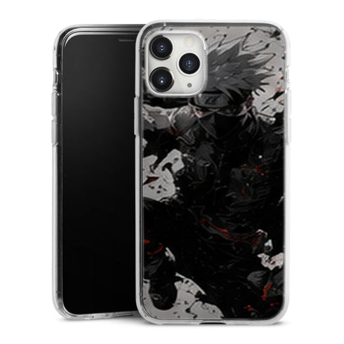 Coque Kakashi Noir Blanc Corbeaux Action Ninja - coque telephone Kakashi Naruto Shippuden