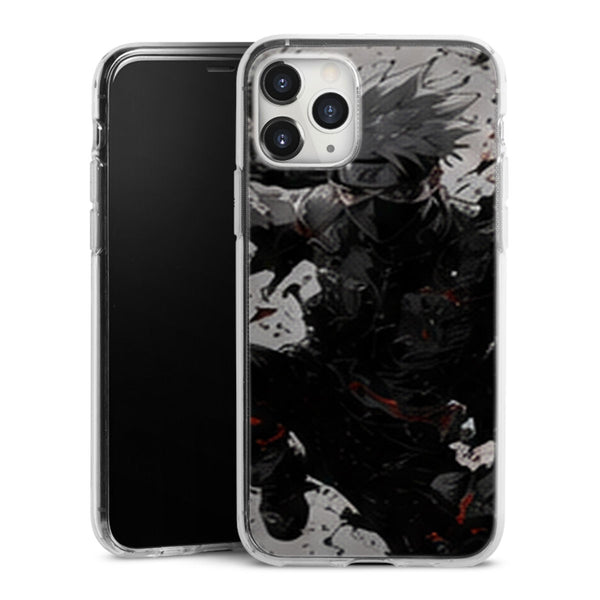 Coque Kakashi Noir Blanc Corbeaux Action Ninja - coque telephone Kakashi Naruto Shippuden