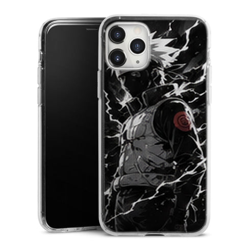 Coque Kakashi Noir Blanc Eclair Shinobi Masque - coque telephone Kakashi Naruto Shippuden