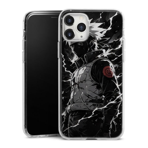 Coque Kakashi Noir Blanc Eclair Shinobi Masque - coque telephone Kakashi Naruto Shippuden