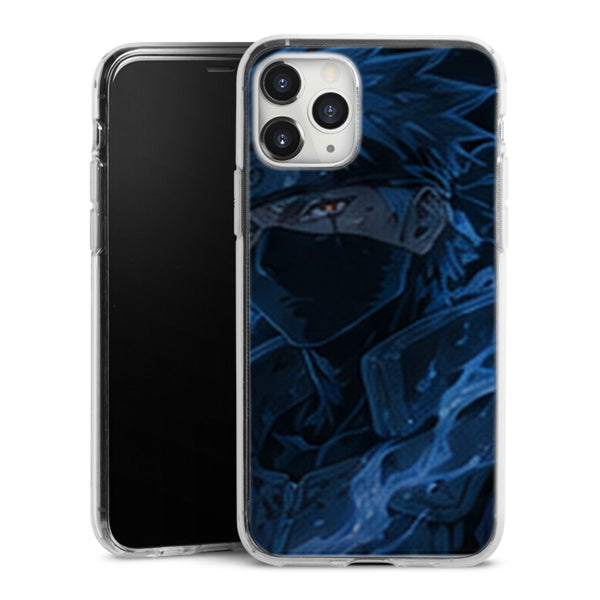 Coque Kakashi Portrait Bleu Electrique Sharingan - coque telephone Kakashi Naruto Shippuden