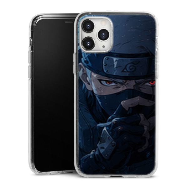 Coque Kakashi Sharingan Bleu Portrait Jutsu Main - coque telephone Kakashi Naruto Shippuden
