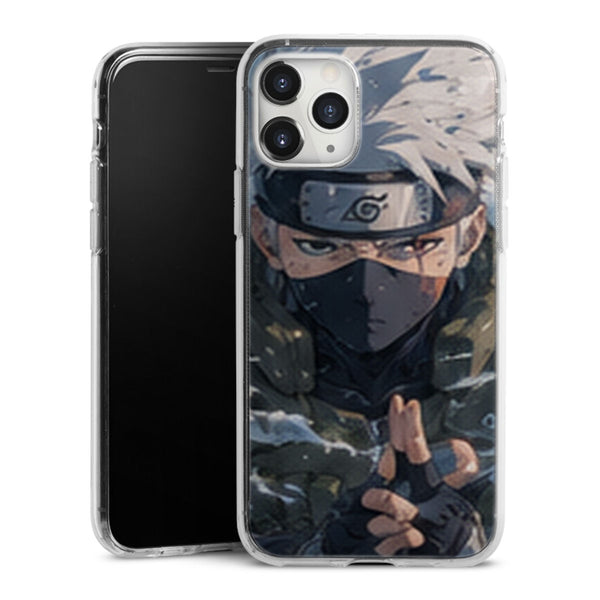 Coque Kakashi Shippuden Neige Main Jutsu Masque - coque telephone Kakashi Naruto Shippuden