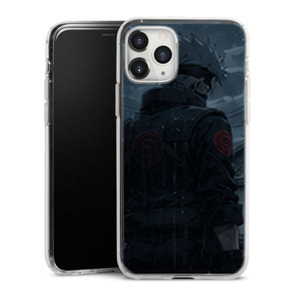 Coque Kakashi Village Konoha Pluie Nuit Sombre - coque telephone Kakashi Naruto Shippuden