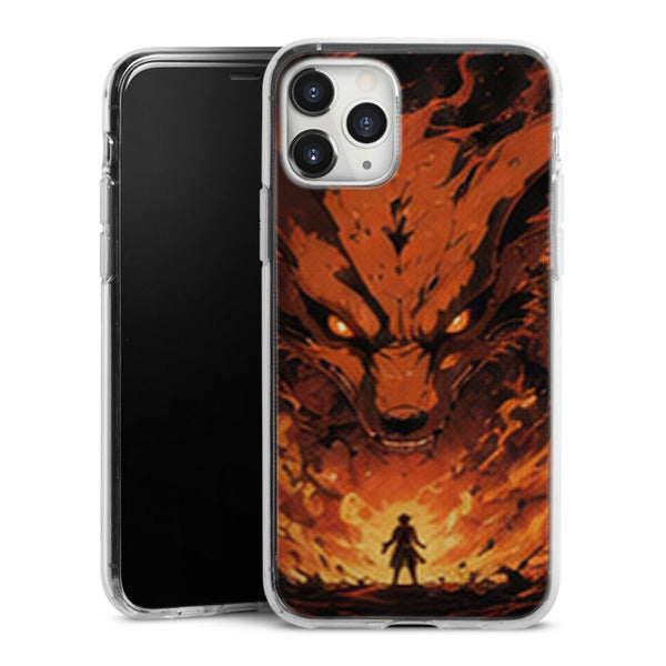 Coque Kyubi Renard Neuf Queues Flammes Orange — MaCoquePerso