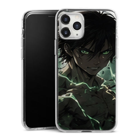 Coque Eren Titan Aura Verte Attaque des Titans - coque silicone manga iPhone Samsung - second visuel