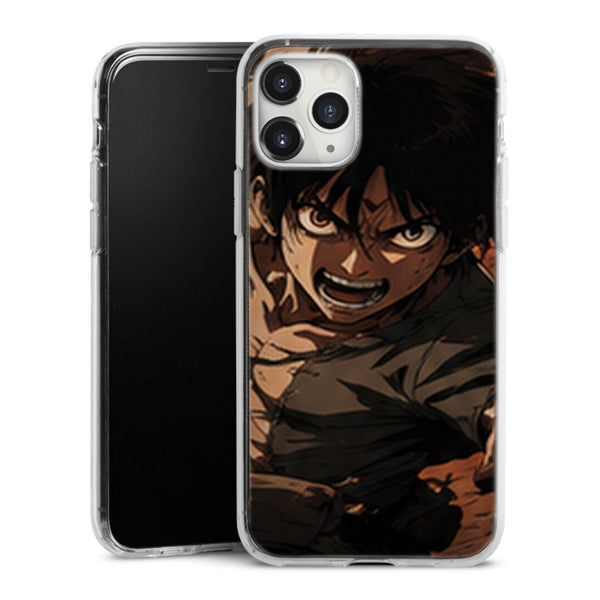 Coque Eren Titan Colere du Combat Attaque des Titans - coque silicone manga iPhone Samsung