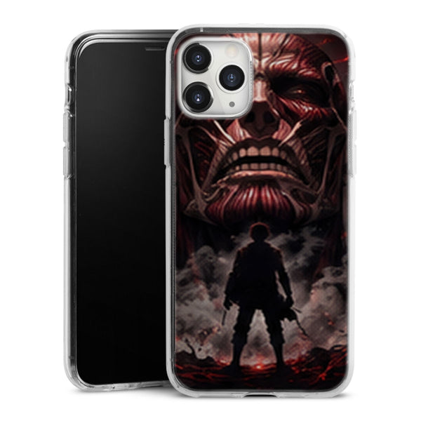 Coque Eren Titan Colossal Brume Rouge Attaque des Titans - coque silicone manga iPhone Samsung