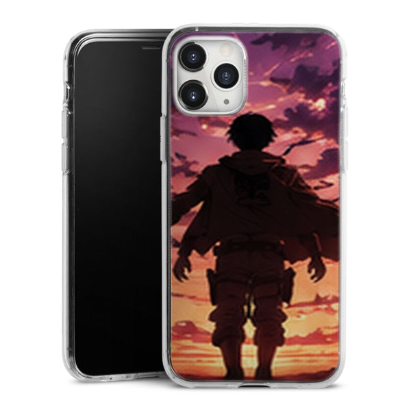 Coque Eren Titan Coucher de Soleil Attaque des Titans - coque silicone manga iPhone Samsung