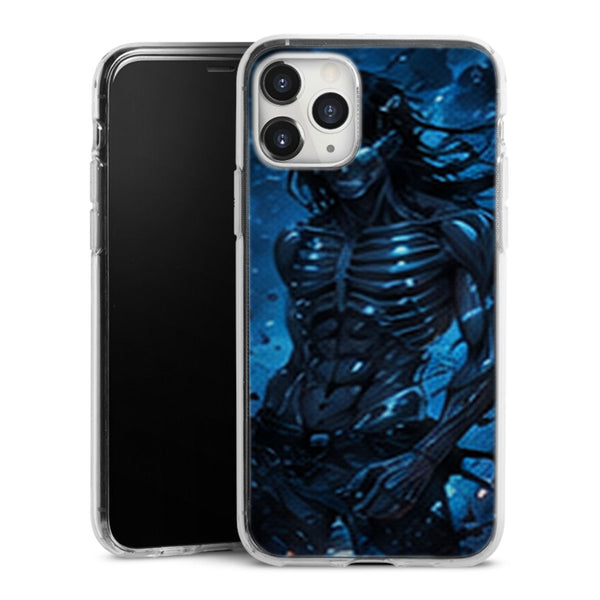 Coque Eren Titan Squelette Bleu Attaque des Titans - coque silicone manga iPhone Samsung