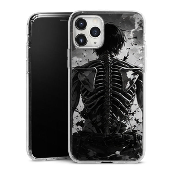 Coque Eren Titan Squelette Noir et Blanc Attaque des Titans - coque silicone manga iPhone Samsung