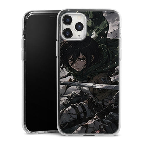 Coque Mikasa Ackerman Assaut au Sabre Attaque des Titans - coque silicone manga iPhone Samsung - second visuel