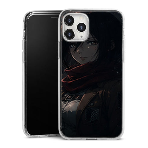 Coque Mikasa Ackerman Braisses du Silence Attaque des Titans - coque silicone manga iPhone Samsung - second visuel