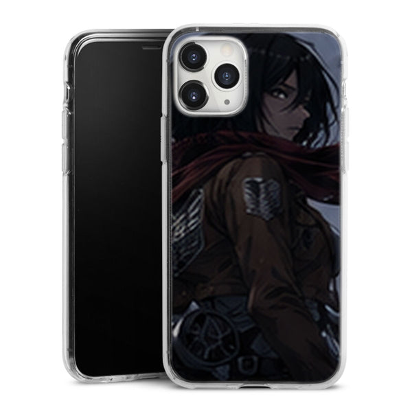 Coque Mikasa Ackerman Cape au Vent Attaque des Titans - coque silicone manga iPhone Samsung