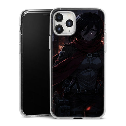 Coque Mikasa Ackerman Garde Nocturne Attaque des Titans - coque silicone manga iPhone Samsung - second visuel