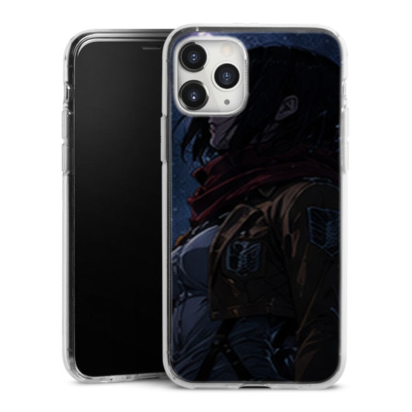 Coque Mikasa Ackerman Nuit Etoilee Attaque des Titans - coque silicone manga iPhone Samsung