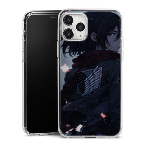Coque Mikasa Ackerman Petales de Neige Attaque des Titans - coque silicone manga iPhone Samsung - second visuel
