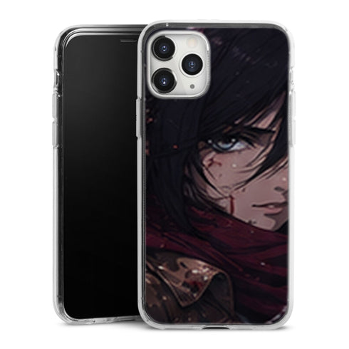 Coque Mikasa Ackerman Regard de Guerre Attaque des Titans - coque silicone manga iPhone Samsung - second visuel
