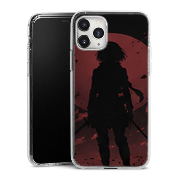 Coque Mikasa Ackerman Soleil Rouge Attaque des Titans - coque silicone manga iPhone Samsung