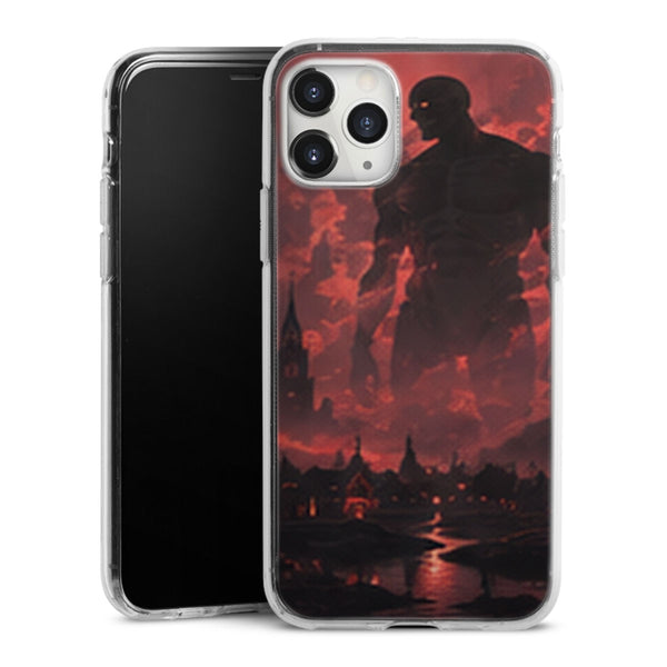 Coque Titan Colossal Silhouette Rouge Edition Limitée - coque manga Titan Colossal Attaque des Titans