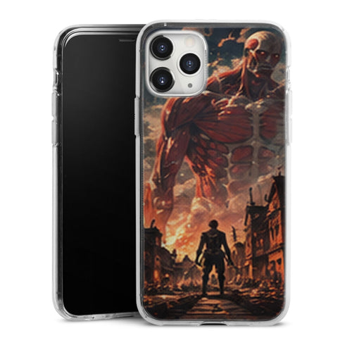 Coque Titan Colossal Ville en Flammes Edition Limitée - coque manga Titan Colossal Attaque des Titans - second visuel