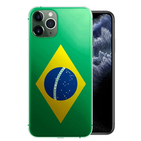 Coque Drapeau Bresil pour iPhone 12, iPhone 12 MAX, iPhone 12 PRO, iPhone 12 PRO MAX