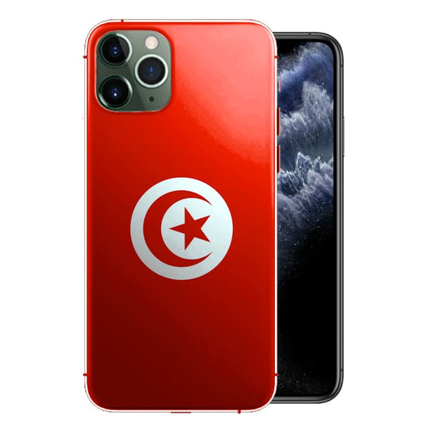 Coque Drapeau Tunisie pour iPhone 12, iPhone 12 MAX, iPhone 12 PRO, iPhone 12 PRO MAX