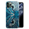 Coque Hibou Bleu Azteque pour iPhone 11, iPhone 12, iPhone 12 MAX, iPhone 12 PRO, iPhone 12 PRO MAX