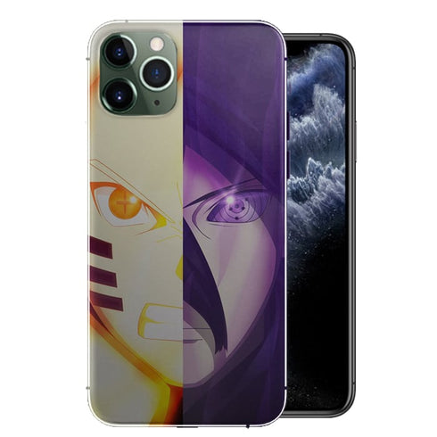 Coque Naruto Vs Sasuke pour téléphones Apple iPhone 12, iPhone 12 MAX, iPhone 12 PRO, iPhone 12 PRO MAX