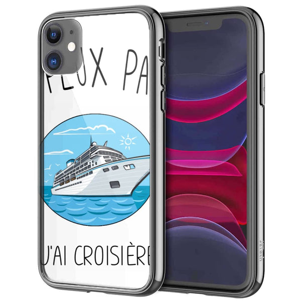 Je peux pas j 'ai croisiere bateau | Coque en Silicone, Verre | Tpu Antichocs | Protection Compatible smartphones iPhone - MaCoquePerso