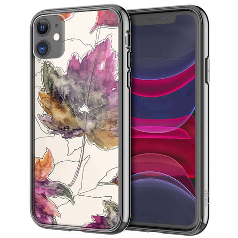 Coque iPhone 12, iPhone 12 Mini, iPhone 12 PRO, iPhone 12 PRO MAX-maple-pattern