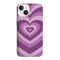 Coque iPhone 14 Coeur Violet