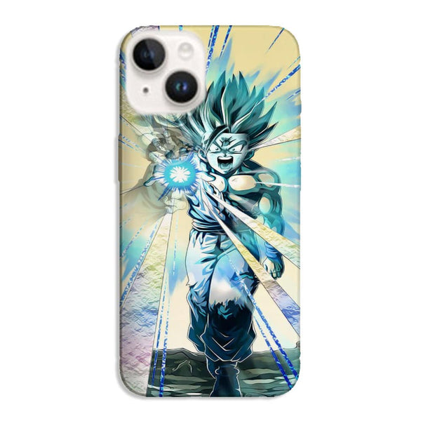 Coque iPhone 14 Dragon Ball z Gohan Goku Kamehameha