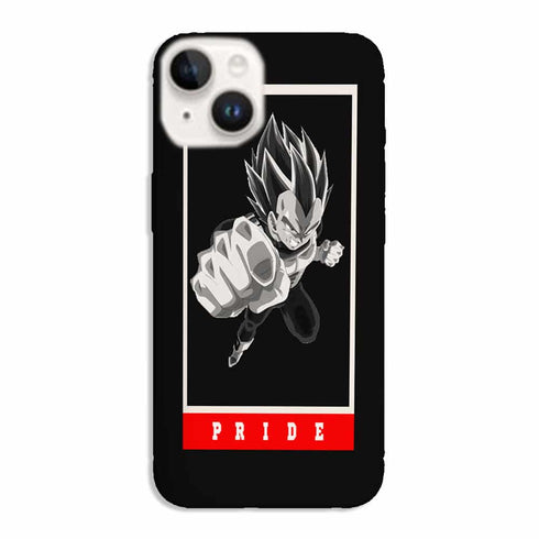 Coque iPhone 14 Dbz Vegeta Pride