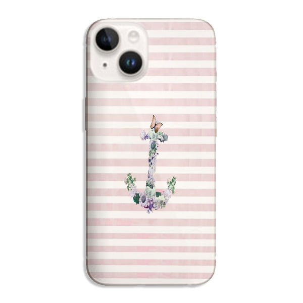 Coque iPhone 14 Floral Anchor in Pink