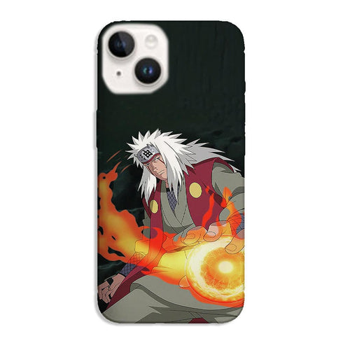 Coque iPhone 14 Naruto Jiraiya Rasengan