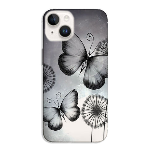 Coque iPhone 14 Butterflies Dandelion