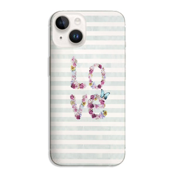 Coque iPhone 14 Floral Love
