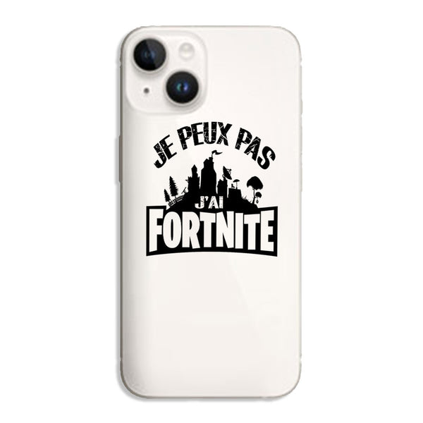Coque smartphone iPhone 14 I Can't I Have Fortnite