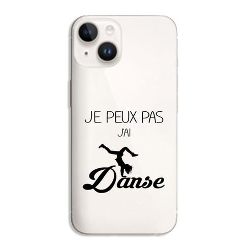 Coque iPhone 14 Je peux pas j'ai Danse