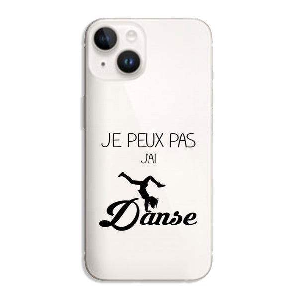 Coque iPhone 14 Je peux pas j'ai Danse