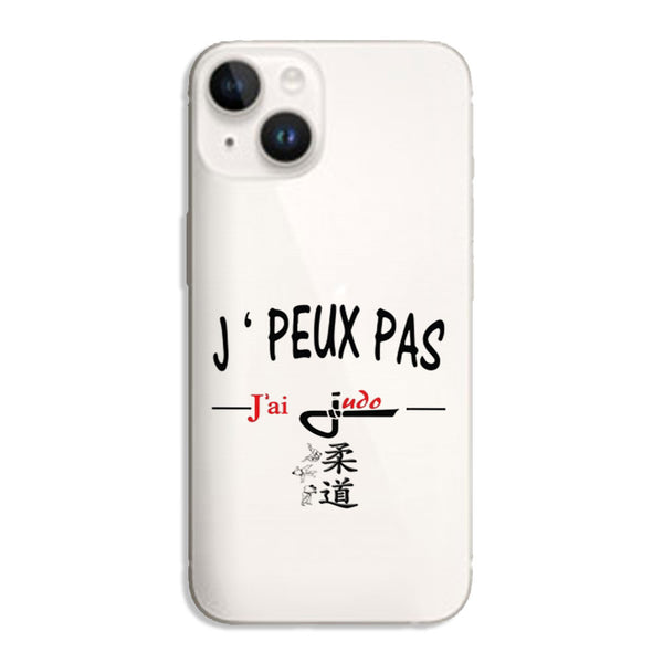 Coque iPhone 14 Je peux pas j'ai Judo
