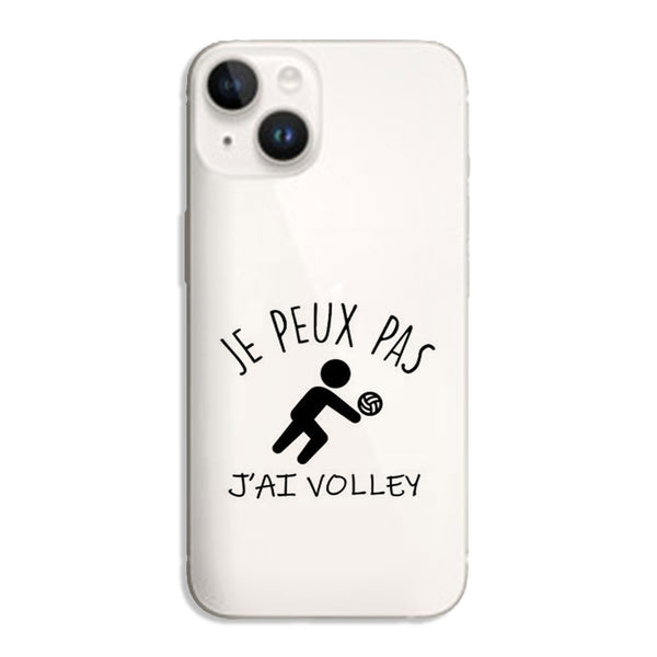 Coque iPhone 14 Je Peux pas j'ai Volleyball