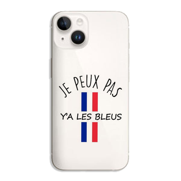 Coque iPhone 14 Je Peux pas Y'a Les Bleus