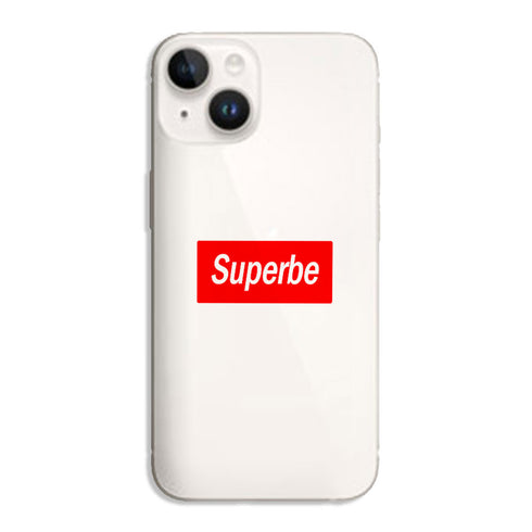 Coque iPhone 14 Message Humour Supreme Parody