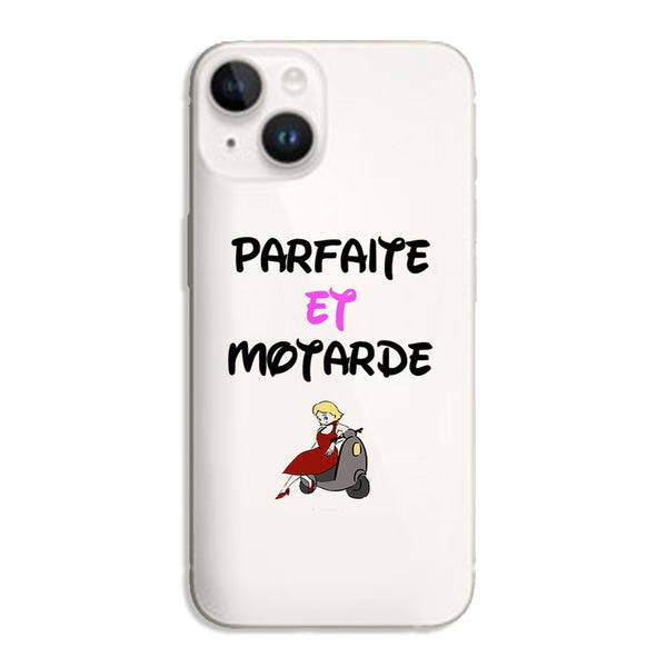 Coque iPhone 14 Parfaite Motarde